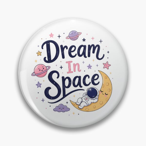Item preview, Dream In Space Cute Astronaut Typography | Kawaii Space Quote | Cosmic Aesthetic Design designed and sold by Sanika arts .