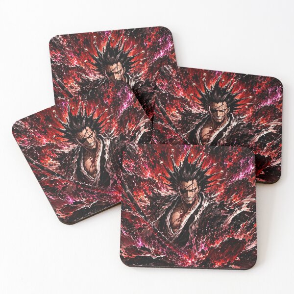 Item preview, Kenpachi | Berserker Blood Warrior | Crimson Blade Master | Dark Fantasy Samurai Art designed and sold by Dyan4.