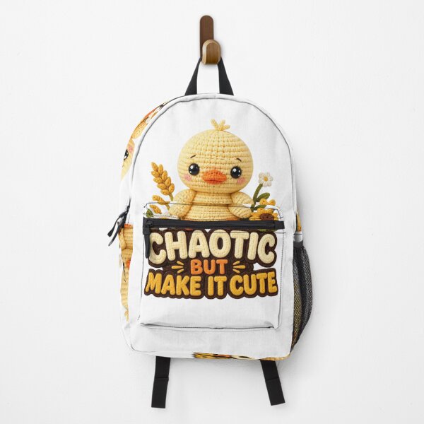 Item preview, Chaotic But Make It Cute Crochet Duck Funny Farm Animal Gift designed and sold by Panom Suavichien.