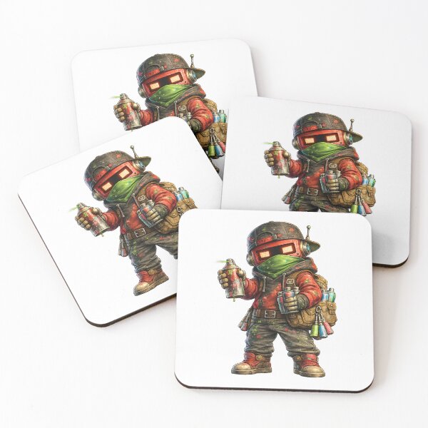 Item preview, Cute Graffiti Robot Spray Paint Artist designed and sold by Yomere.