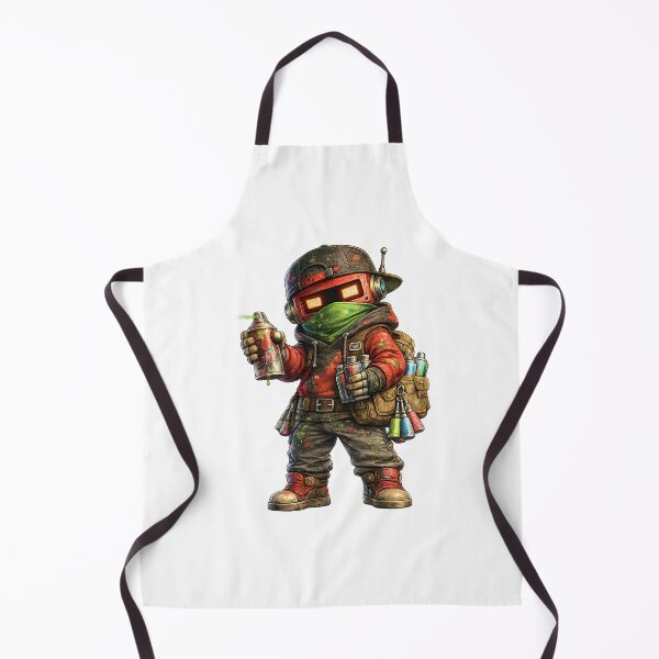 Item preview, Cute Graffiti Robot Spray Paint Artist designed and sold by Yomere.