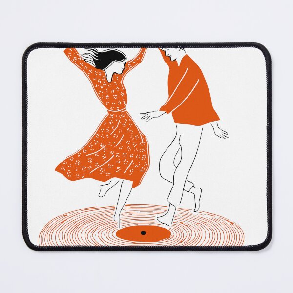 Item preview, Dancing Couple Wall Art Print, Retro Record Player designed and sold by VisionGraphic.
