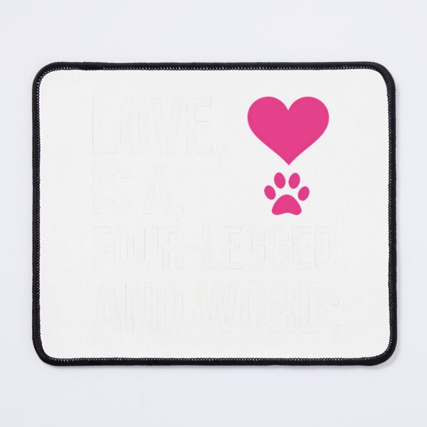 Item preview, Love Is A Four-Legged Word Relaxed Fit T-Shirt designed and sold by JJLetterDesigns.