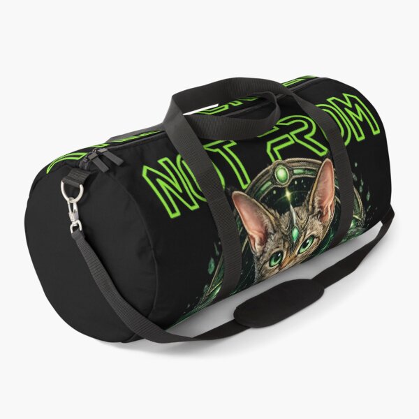 Item preview, Not From This Planet Alien Cat – Futuristic Sci-Fi Space Kitty Neon Green T-Shirt Design designed and sold by AvalonTshirts.