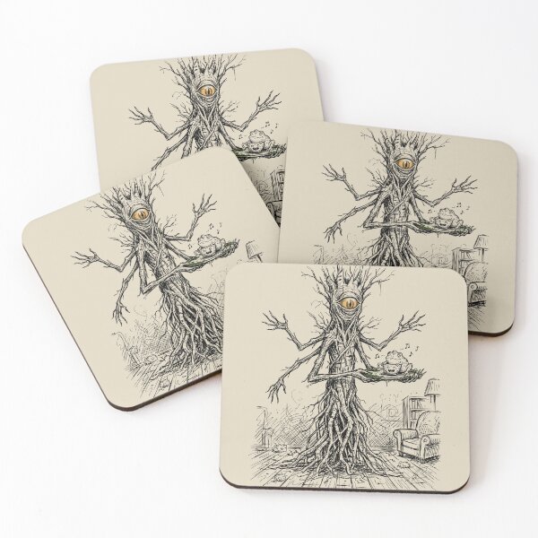 Item preview, Gnarled Root Butler with Spindle-Legged Tea Tray - Haunted House designed and sold by bapupa.