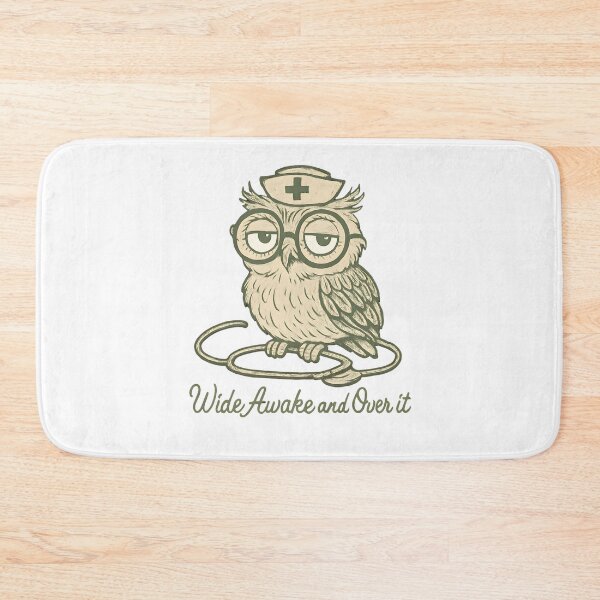 Item preview, Wide Awake and Over It Owl Shirt, Funny Owl Nurse T-Shirt, Cute Night Shift Nurse Gift, Tired Nurse Animal Tee designed and sold by TshirtsLabs.