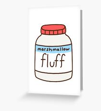 Marshmallow-Flaum Grußkarte