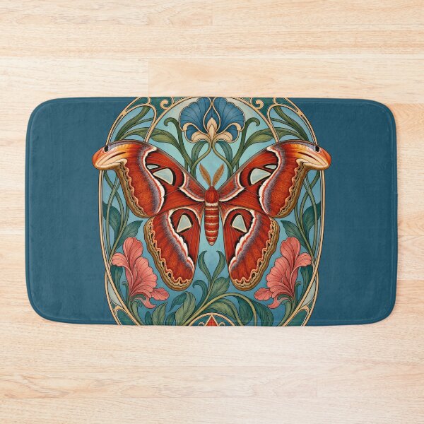 Item preview, Atlas Moth Vintage Art Nouveau Botanical designed and sold by AntiqueImages.