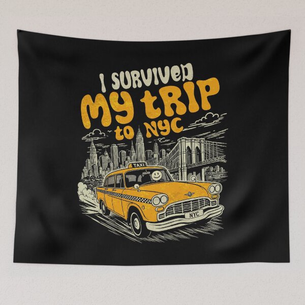 Item preview, Funny I Survived My Trip to NYC  designed and sold by watanabeee.