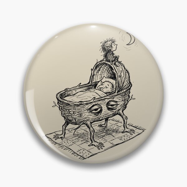 Item preview, Hand-Footed Willow Cradle - Haunted House designed and sold by bapupa.
