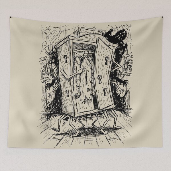 Item preview, Long-Legged Wardrobe - Haunted House designed and sold by bapupa.