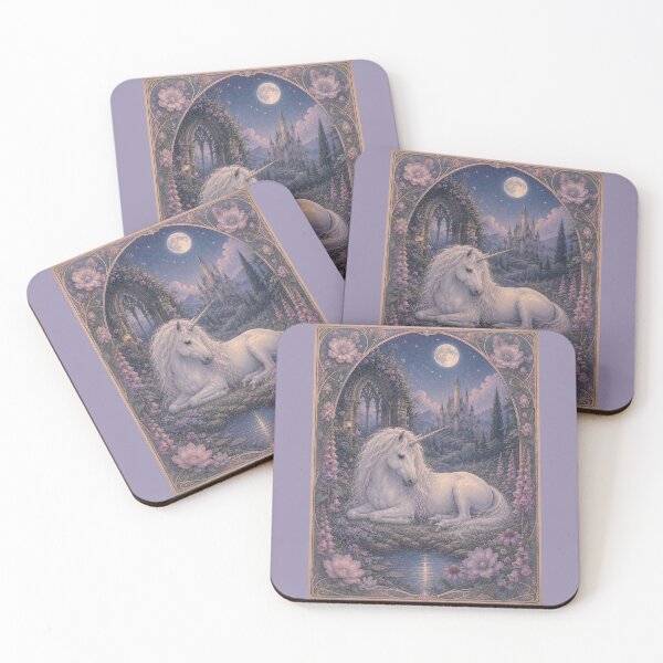 Item preview, Art Nouveau Unicorn VIII designed and sold by UnicornAndRaven .