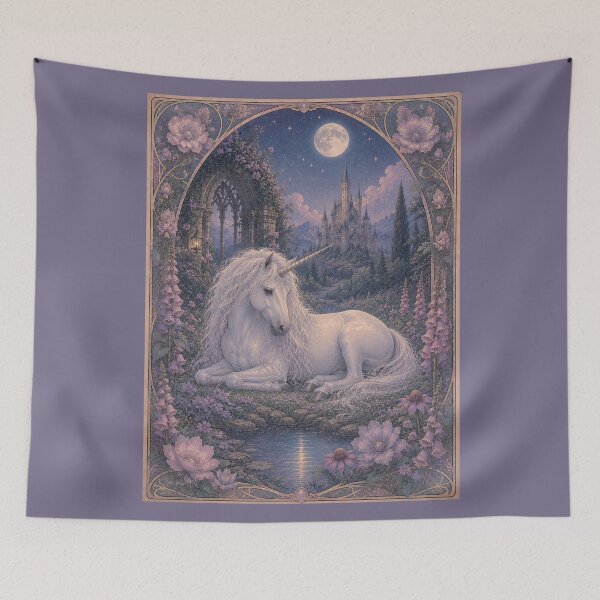 Item preview, Art Nouveau Unicorn VIII designed and sold by UnicornAndRaven .