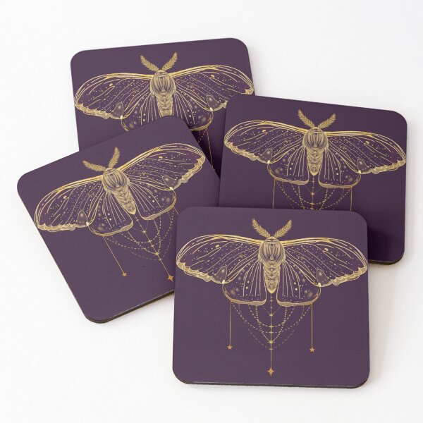 Item preview, Whimsigoth Celestial Moth Gold Chains designed and sold by Little Wimbly.