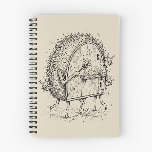 Item preview, Spindle-Armed Hedgehog Cabinet - Haunted House designed and sold by bapupa.