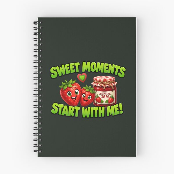 Item preview, Sweet Moments Start With Me! – Funny Strawberry & Jam Cartoon T-Shirt designed and sold by Aimetoi.