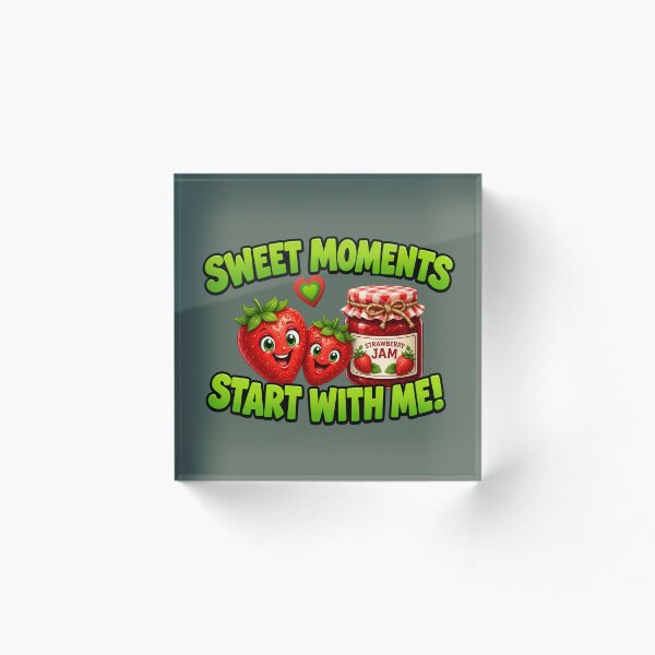 Item preview, ¡Los momentos dulces empiezan conmigo! – Divertida camiseta de dibujos animados de fresas y mermelada designed and sold by Aimetoi.