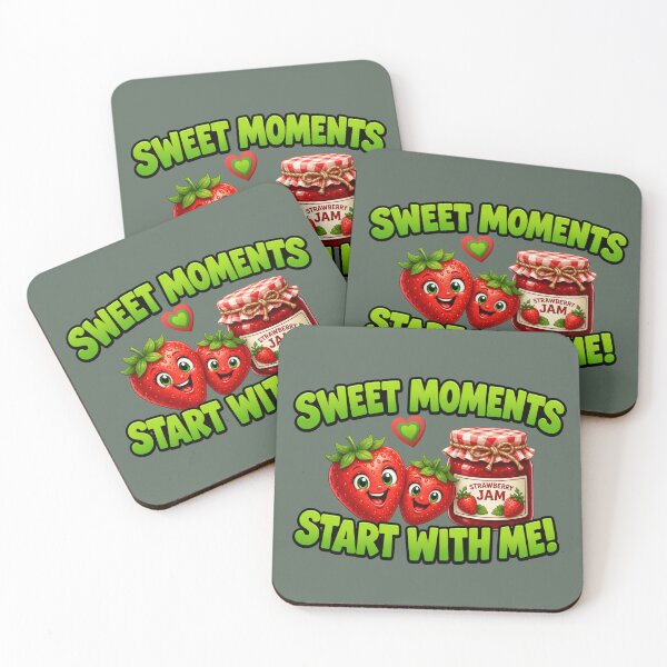 Item preview, Sweet Moments Start With Me! – Funny Strawberry & Jam Cartoon T-Shirt designed and sold by Aimetoi.