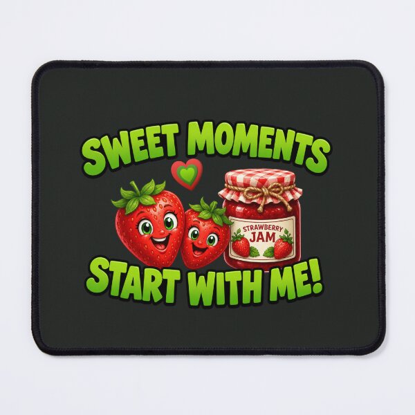 Item preview, Sweet Moments Start With Me! – Funny Strawberry & Jam Cartoon T-Shirt designed and sold by Aimetoi.