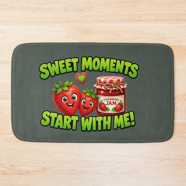 Item preview, Sweet Moments Start With Me! – Funny Strawberry & Jam Cartoon T-Shirt designed and sold by Aimetoi.