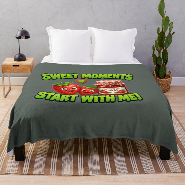 Item preview, Sweet Moments Start With Me! – Funny Strawberry & Jam Cartoon T-Shirt designed and sold by Aimetoi.