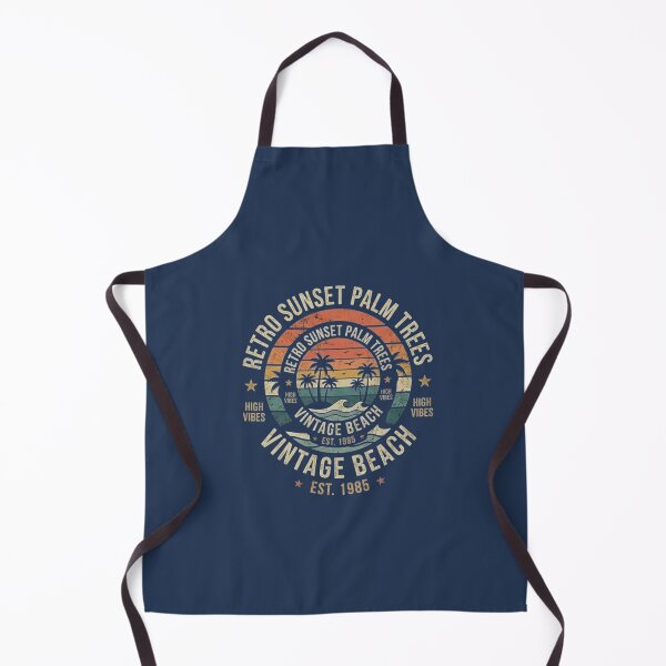 Item preview, Retro Beach Sunset Vintage Palm Trees Summer Aesthetic Sticker designed and sold by Amituniqart.