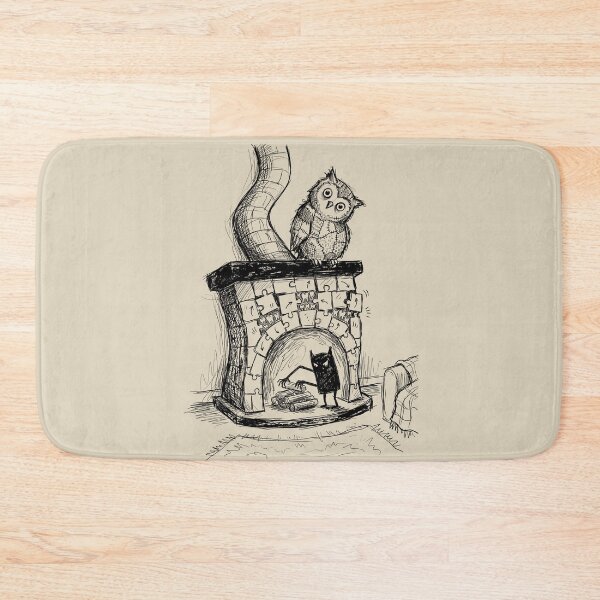 Item preview, Watchful Patchwork Owl - Haunted House designed and sold by bapupa.