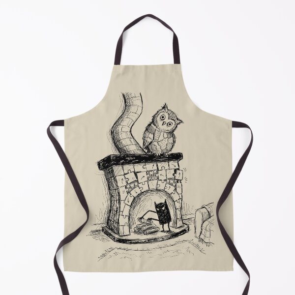Item preview, Watchful Patchwork Owl - Haunted House designed and sold by bapupa.
