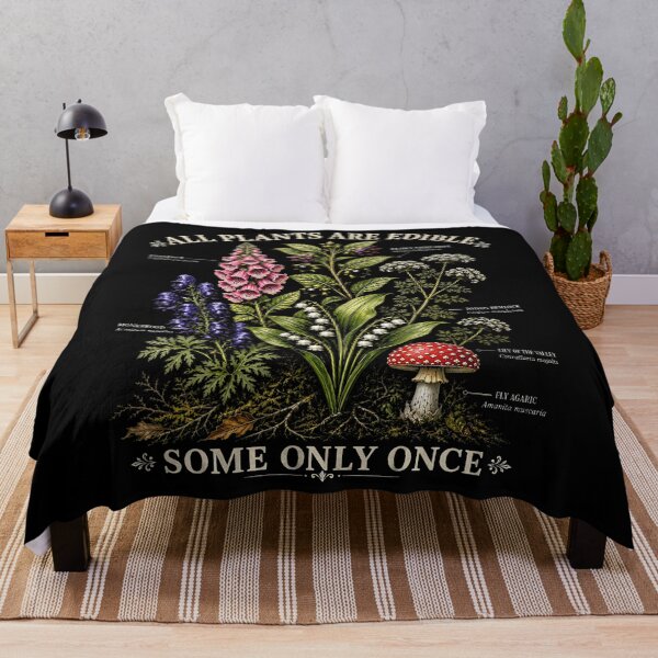 Item preview, All Plants Are Edible Some Only Once Funny Botanical Garden designed and sold by Apparel-Vortex.