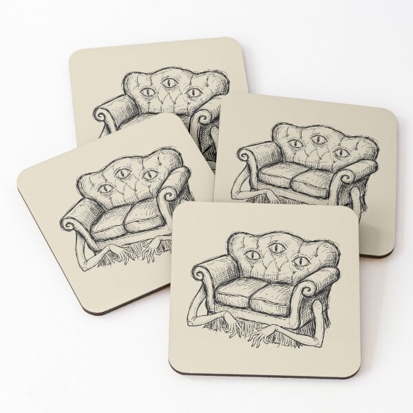 Item preview, Watchful Velvet Settee - Haunted House designed and sold by bapupa.