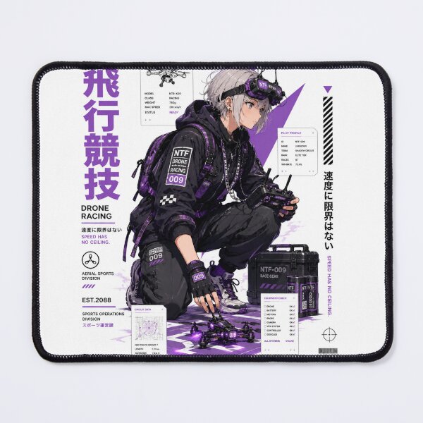 Item preview, Neo Tokyo Files 009 – Drone Racing | Cyberpunk FPV Anime Techwear designed and sold by Noro Art .