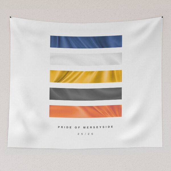 Item preview, ‘Pride of Merseyside’ 25/26 Football Kit Hue Palette - Blue & White designed and sold by The Colourful Game.