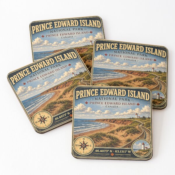 Item preview, Prince Edward Island National Park Vintage Travel Sticker designed and sold by naturalsurvival.