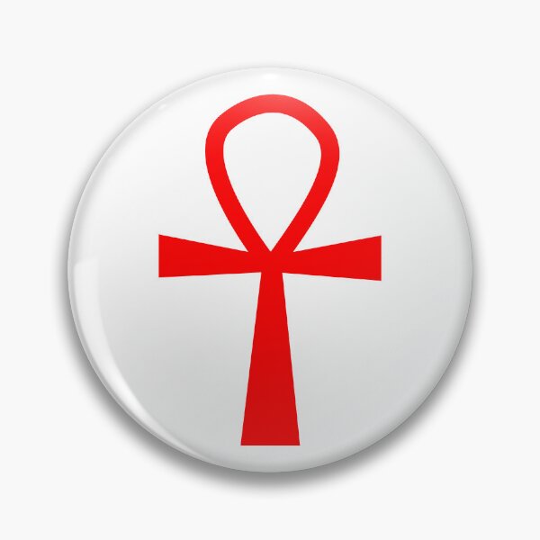 Item preview, Red Ankh Symbol Minimalist Silhouette Graphic designed and sold by pattern-archive.