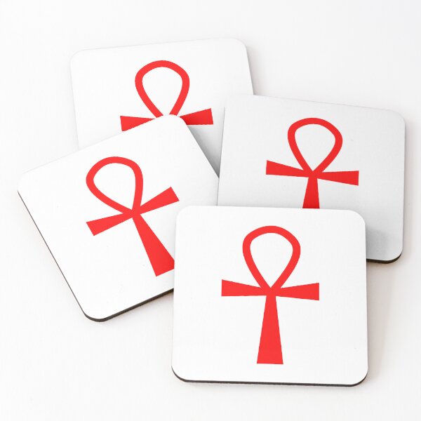 Item preview, Red Ankh Symbol Minimalist Silhouette Graphic designed and sold by pattern-archive.