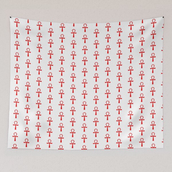 Item preview, Red Ankh Symbol Minimalist Silhouette Graphic designed and sold by pattern-archive.