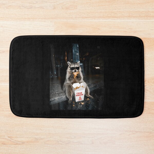 Item preview, Funny Raccoon Eating Crab Rangoon On The Street Feral designed and sold by Apparel-Vortex.