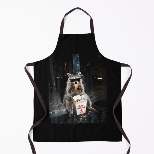 Item preview, Funny Raccoon Eating Crab Rangoon On The Street Feral designed and sold by Apparel-Vortex.