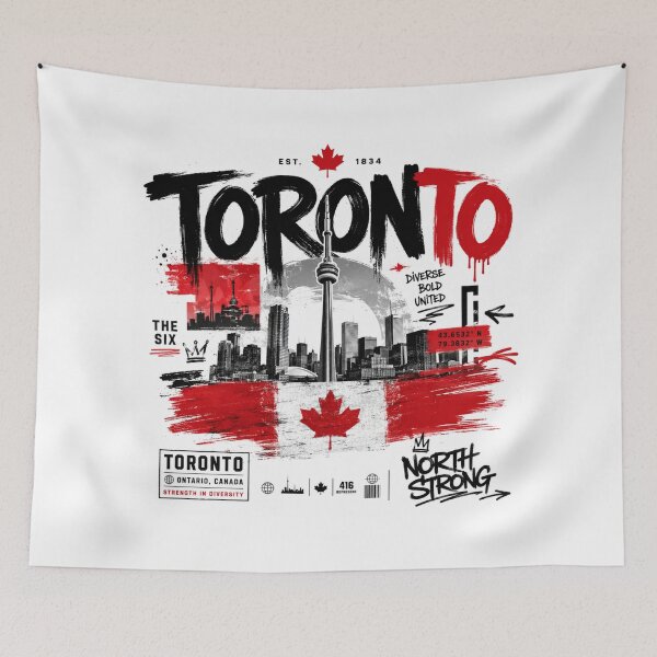 Item preview, Toronto Streetwear Skyline | The Six Urban Canada Graphic designed and sold by Countries&Cities Shop.