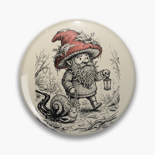 Item preview, Bramble Cap Gnome with Living Beard - Whimsical Cottagecore designed and sold by bapupa.