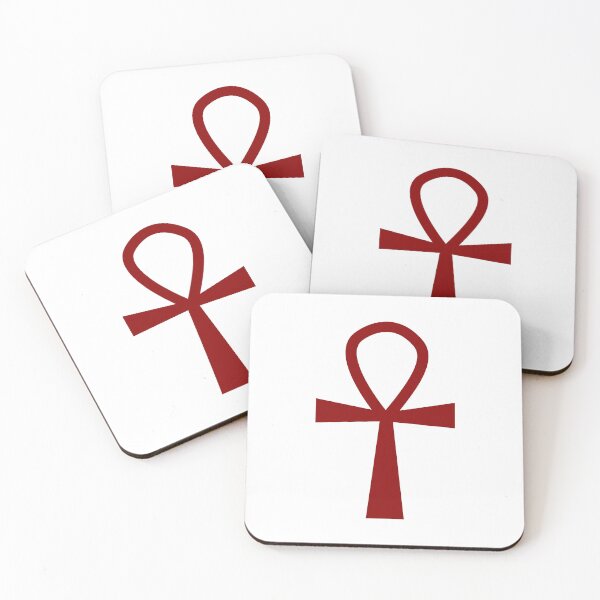 Item preview, Dark Red Ankh Symbol Minimalist Silhouette Graphic designed and sold by pattern-archive.