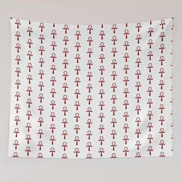 Item preview, Dark Red Ankh Symbol Minimalist Silhouette Graphic designed and sold by pattern-archive.