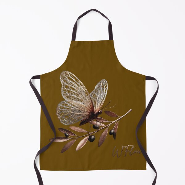 Item preview, Elegant Butterfly On Olive Branch Art designed and sold by GrzegorzTravels.