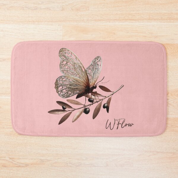 Item preview, Elegant Butterfly On Olive Branch Art designed and sold by GrzegorzTravels.