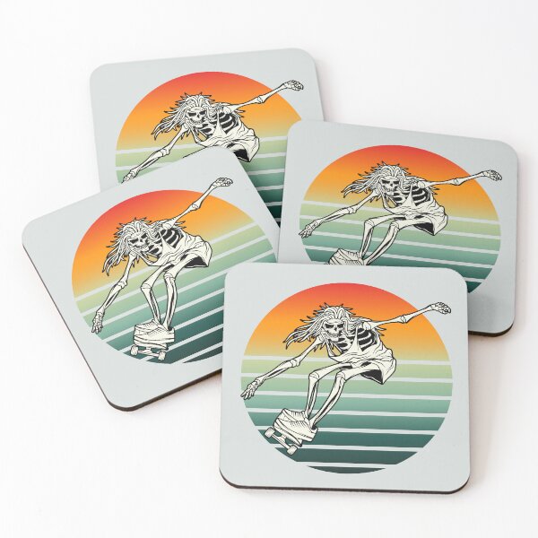 Item preview, Skater Skeleton Beach Sunset designed and sold by FanFest.