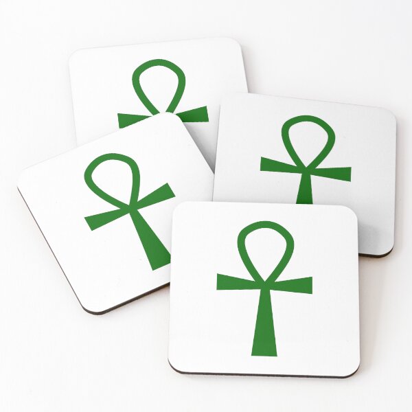 Item preview, Dark Green Ankh Symbol Minimalist Silhouette Graphic designed and sold by pattern-archive.