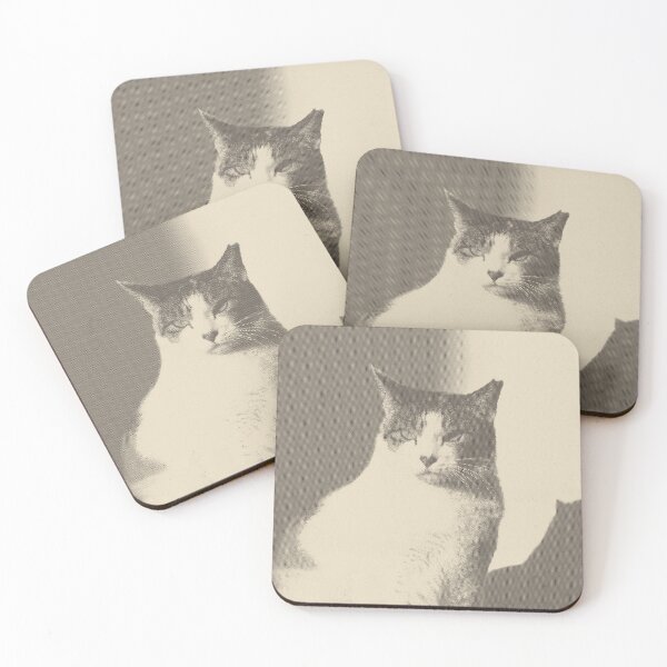 Item preview, Cat Portrait in Sunlight and Shadow designed and sold by catshop222.