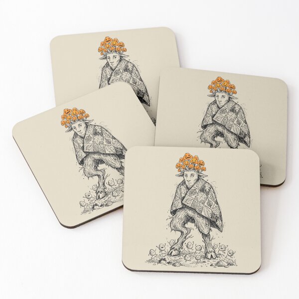 Item preview, Rooted Elder Satyr with Fungal Crown - Whimsical Cottagecore designed and sold by bapupa.