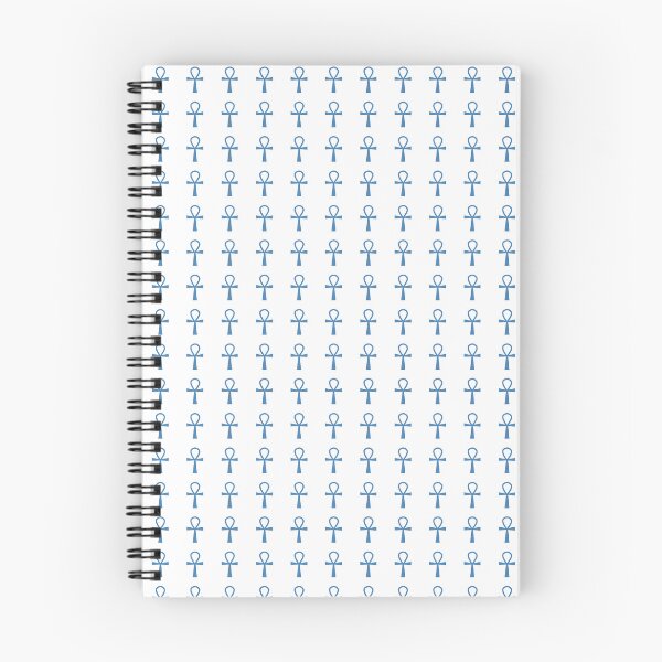 Item preview, Steel Blue Ankh Symbol Minimalist Silhouette Graphic designed and sold by pattern-archive.