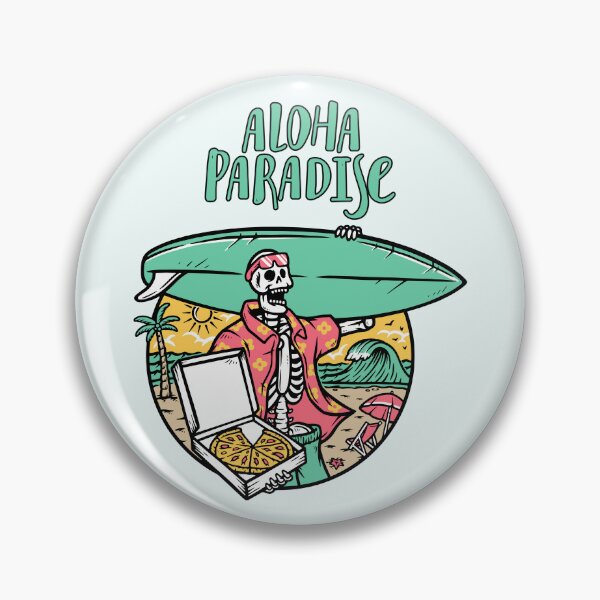 Item preview, Aloha Paradise Beach Pizza and Surfboard designed and sold by FanFest.